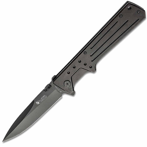 Trento Intruder Flipper Knife 4.69" 440C Spear Point Blade Aluminum Handles