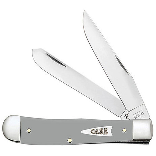 Case Gray Synthetic Smooth Trapper Pocket Knife (32590)