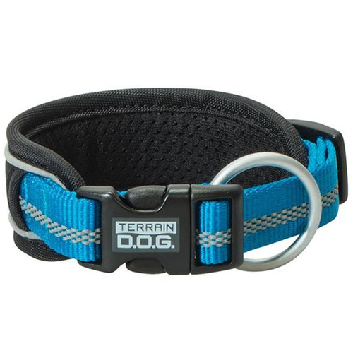 Terrain Dog 1" Large Pad Reflect Collar - Blue
