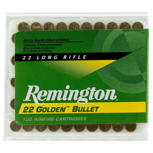 Remington .22 LR Golden Bullet 40GR RN 100 Rounds
