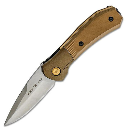 Buck 591 Paradigm Shift AUTO Folding Knife 3" S35VN, Brown