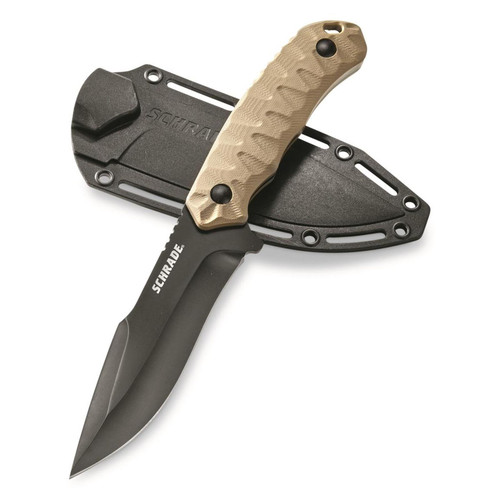Schrade 4.75" Drop Poin Fixed Blade Knife