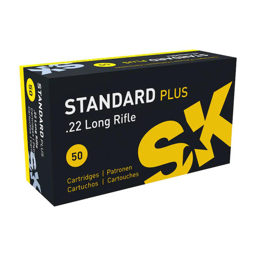 SK Standard Plus Ammunition 22 Long Rifle 40 Grain Lead Round Nose 50 Rounds