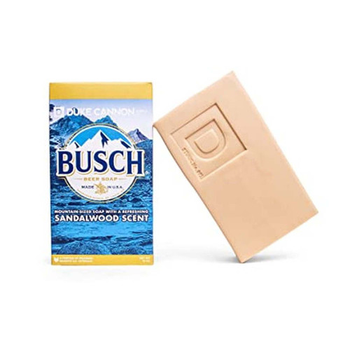 Duke Cannon Supply Co. Big Ass Brick of Bar Soap - Superior Grade, Large Men's Soap Made with Busch, All Skin Types, Masculine Sandalwood Scent, 10 oz.