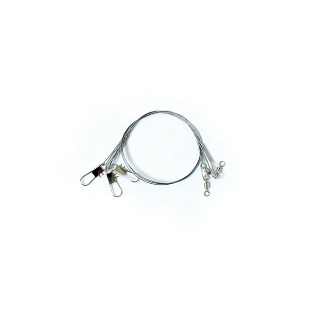 Eagle Claw 9in Clear/Bright Heavy Duty Wire Leader,20lb 08013-001