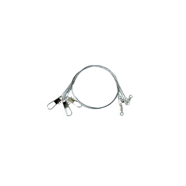 Eagle Claw 9in Clear/Bright Heavy Duty Wire Leader,20lb 08013-001