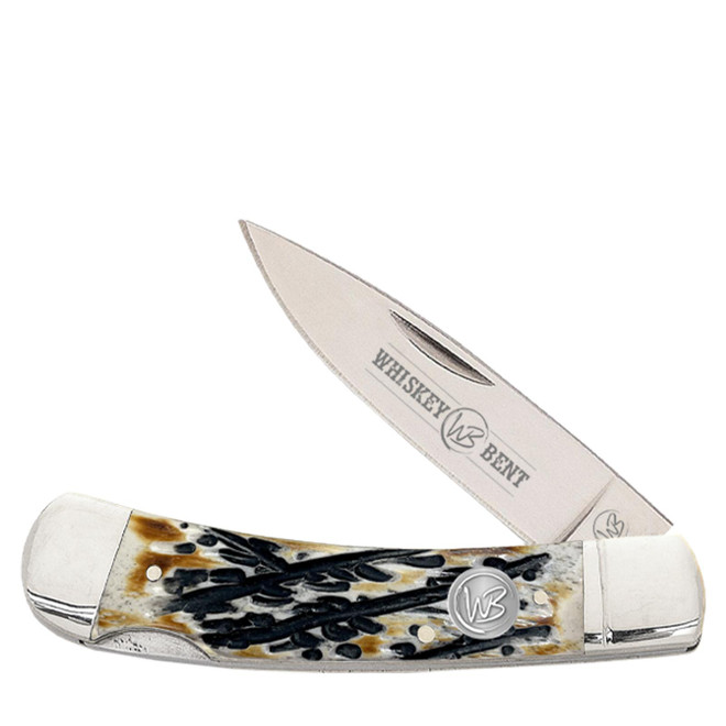 Whiskey Bent WB12-01 Patriot Canoe Knife Acrylic Handle