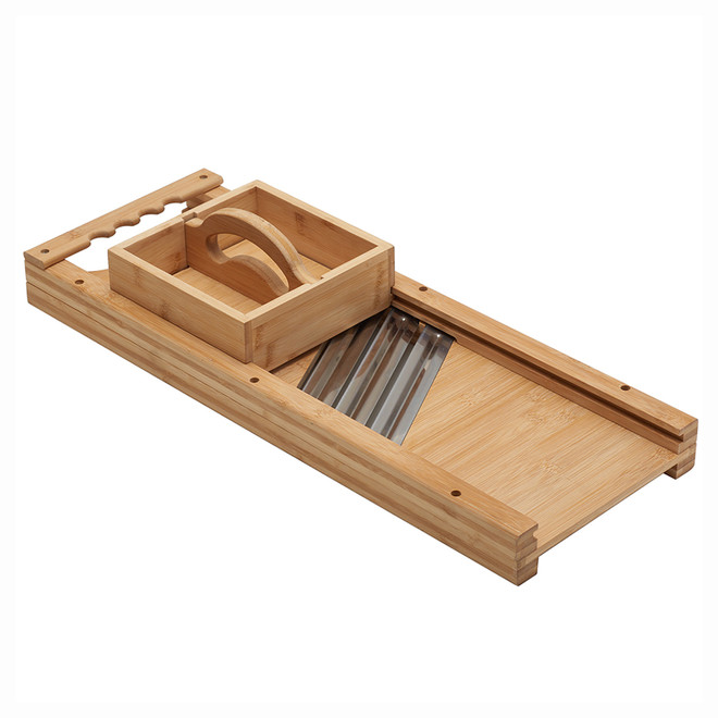 LEM Roots & Harvest Triple Blade Cabbage Cutter 1347 Wood Stainless Steel Wood