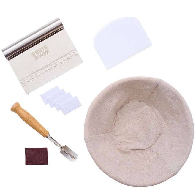 LEM Roots & Harvest Sourdough Kit 1588 Color: Stainless/Brown, Fabric/Material: Stainless