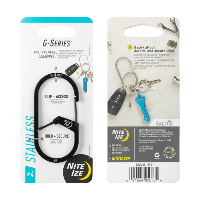 Nite Ize G-Series Dual Chamber Carabiner Black #4