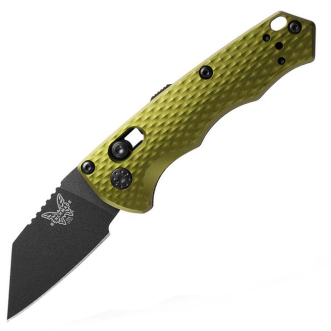 Benchmade Knives Partial Immunity Auto Open 5.41" Woodland Green Aluminum