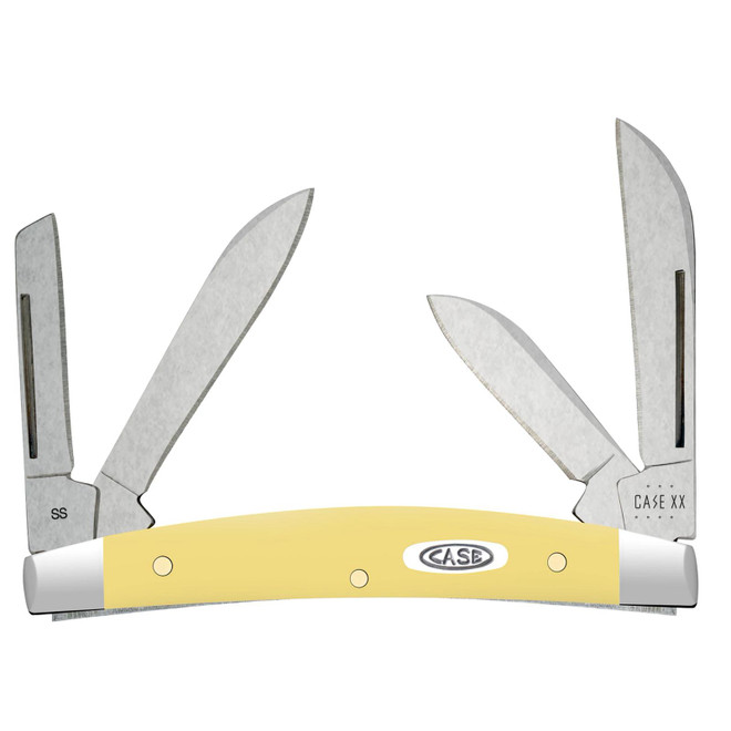 Case XX Small Congress Yellow Synthetic 81098 Stainless Folding Pocket Knife