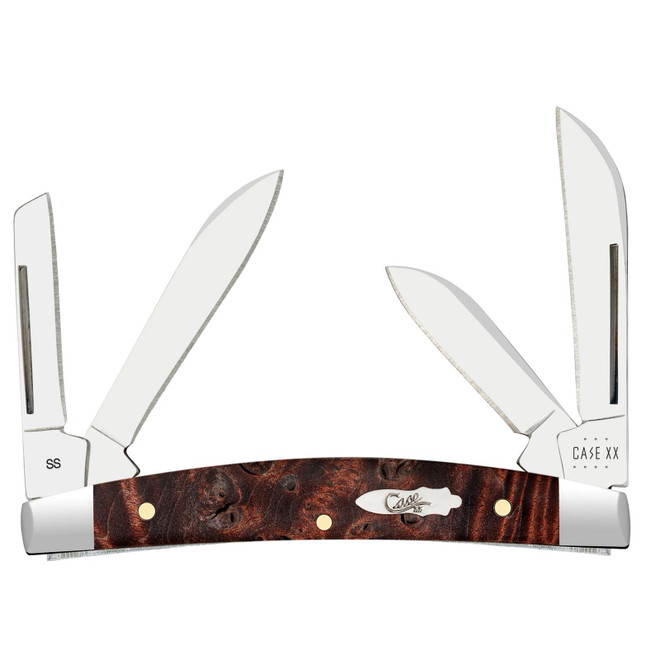 Case XX Small Congress Maple Burl Wood 64069 Stainless Folding Pocket Knife