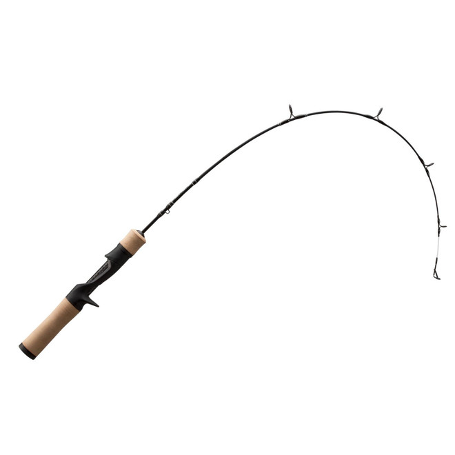 13 Fishing - Omen Ice Rod - Casting Handle Black 32" MED.