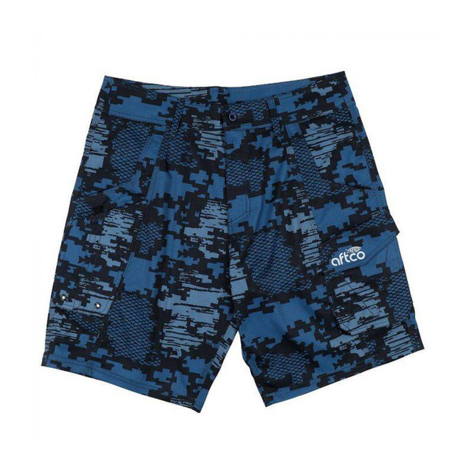 AFTCO TACTICAL FISHING SHORTS Tactical Navy Digital Camo 30