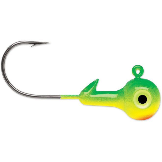 VMC Hard Ball Jighead 4-pack Chartreuse Lime 1/4