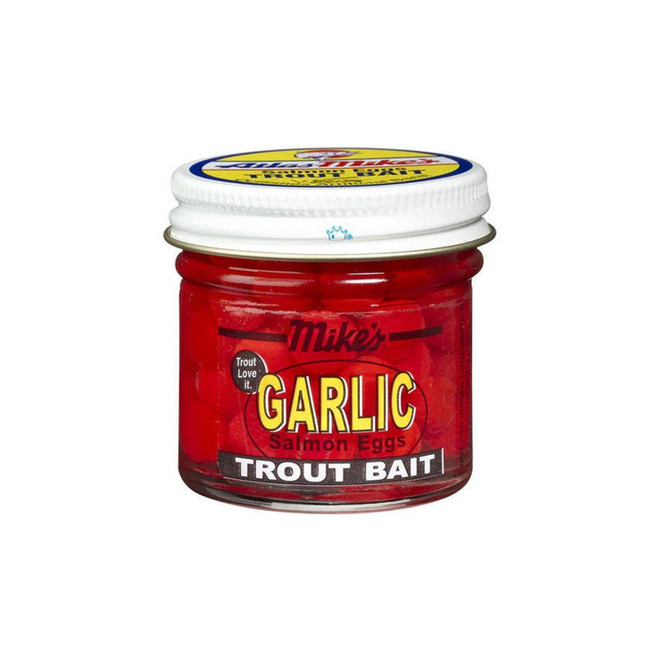 Mike's Garlic Eggs 1.1 oz. Jar Red