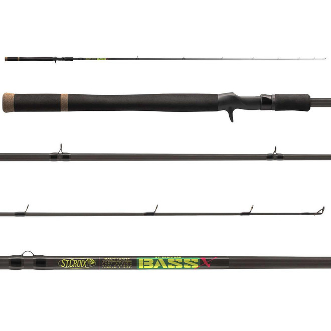 St. Croix BAC74HF Bass X Casting Rod Black