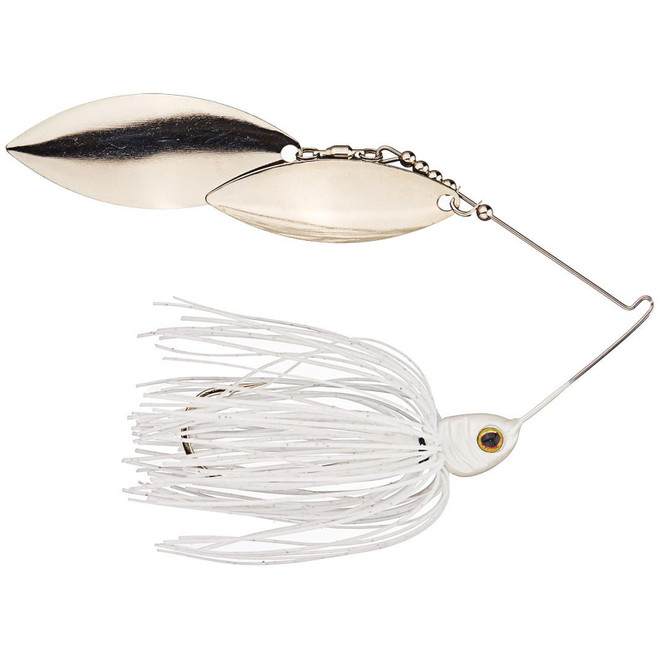 Greenfish High Class Blade Spinnerbait Double Willow White 3/8