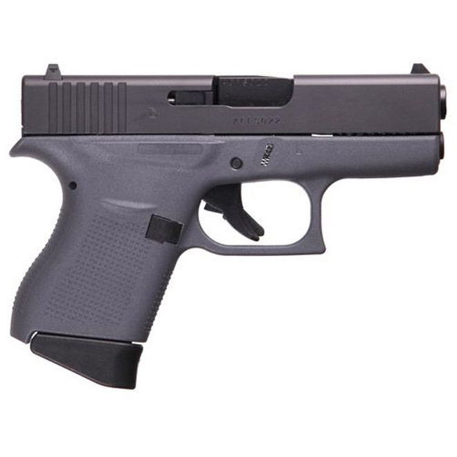 Glock 43 9Mm Pistol Gray Frame 3.39" Semi Auto 6+1