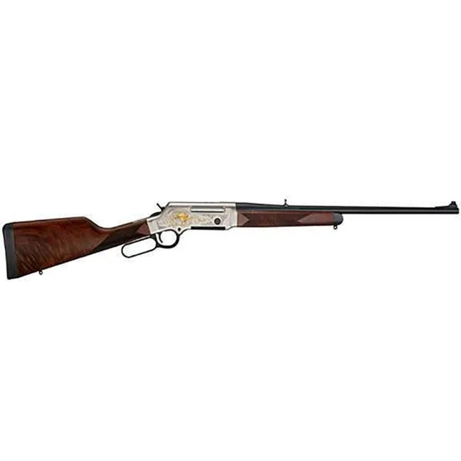 Henry Long Ranger 308 Win 4+1 20" American Walnut Nickel Plated Gold Inlay