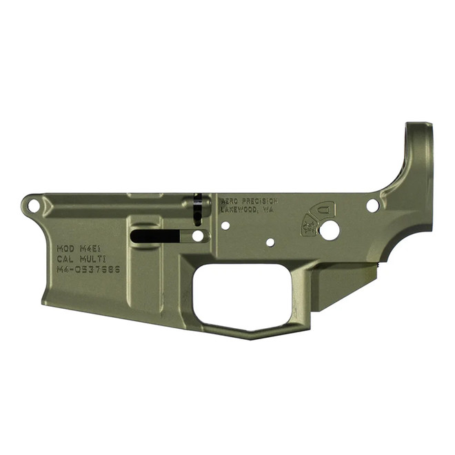 Aero Precision M4E1 Stripped Lower Receiver - Od Green Anodized Multicaliber