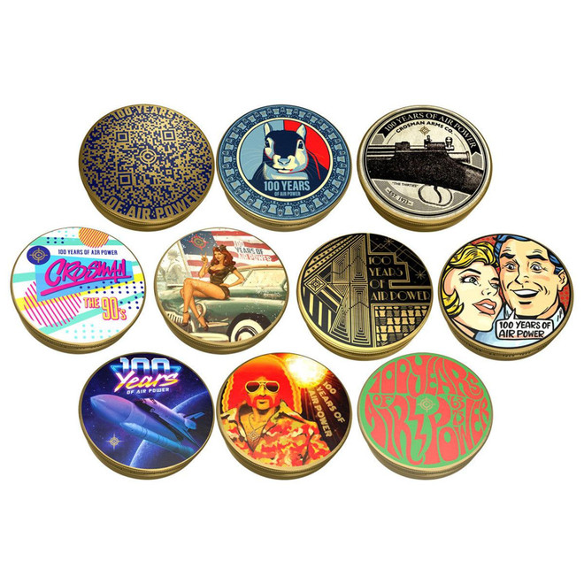 Crossman 100 Year Anniversary Pack of 10 Pellet Tins 250ct Each Tin