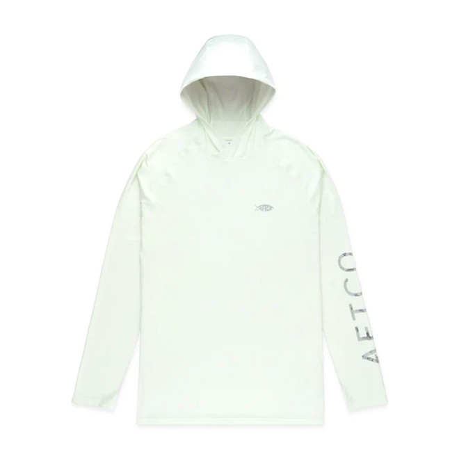 Aftco Samurai Sun Protection Hoodie Shirt Canary Green Heather L