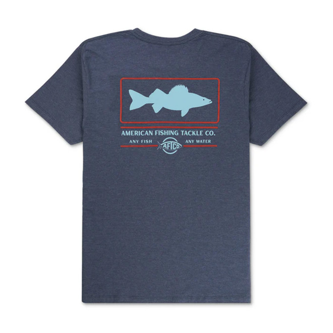 Aftco Wally Dinger SS T-Shirt Midnight Heather 2X