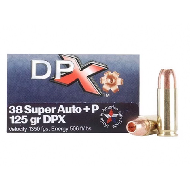 Cor-Bon 38 Super Auto +P 125gr DPX 20 Rounds