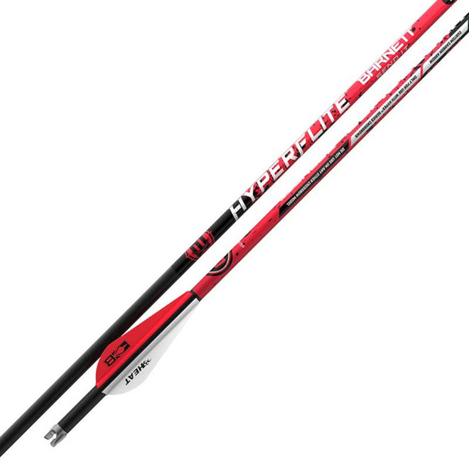 Barnett Bolt Carbon Hyperflite 20" Red/White Heat Vanes 3pk