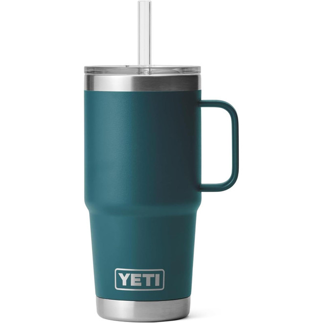 Yeti Rambler 25oz Straw Mug Agave Teal