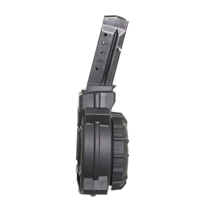 ProMag S&W Shield 9mm 50 Round Drum Magazine BLACK Polymer DRM-A15