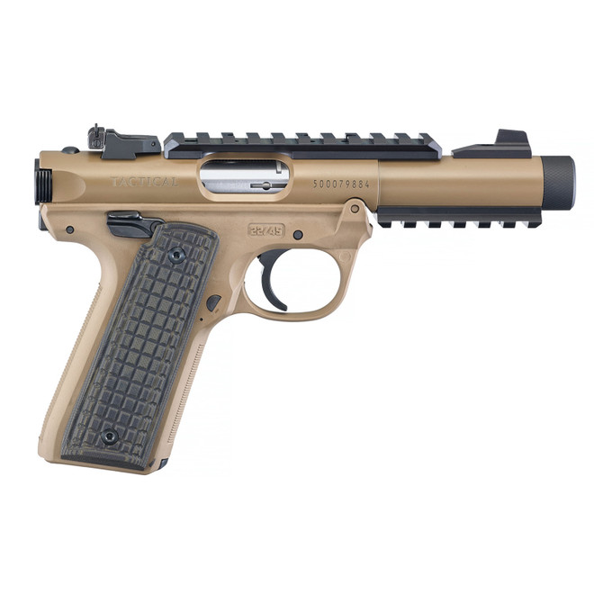 Ruger Mark IV 22/45 4.4" Barrel Tactical Davidson's Brown Cerakote 10+1 Round