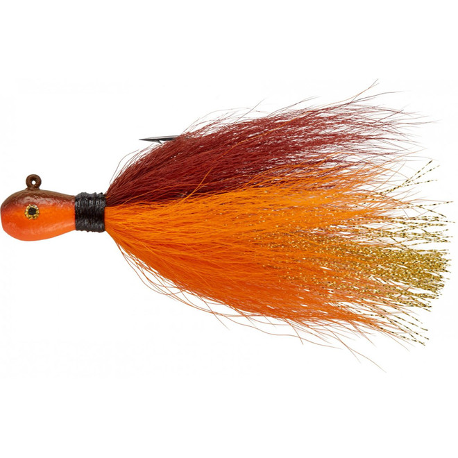 Mepps Bucktail Jig 1/2oz Brown Orange