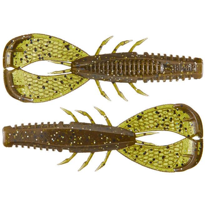 Rapala Crush City Cleanup Craw 3.5" 7Pk Green Pumpkin Magic