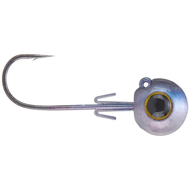 Picasso Straight Drop Jig Head #3 2Pk 1/4oz Blue Red Pearl