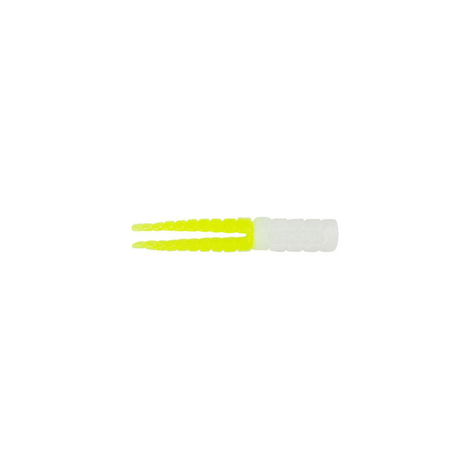 Leland Lures Crappie Magnet Body 15Pk White/Chartreuse
