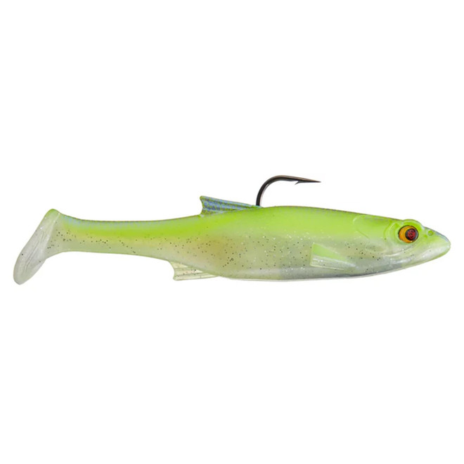 Mafia Outdoors Daingerous Swimbait Loaded Shallow Runner 6" Chartreuse Blue