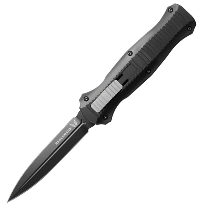Benchmade Infidel Black Aluminum OTF 3.91" Double-Edged Dagger Blade