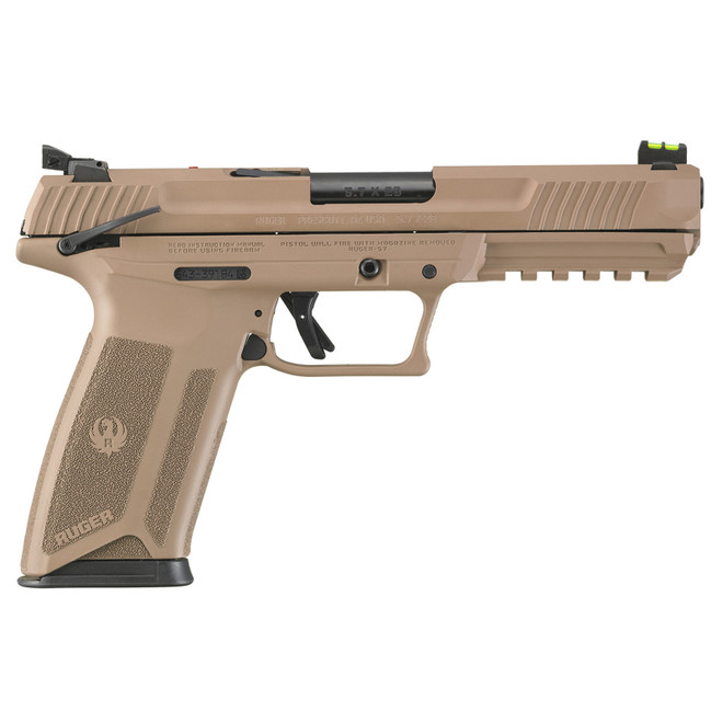 Ruger 5.7x28mm Davidsons Dark Earth Cerakote 4.94" Barrel 20+1 Round