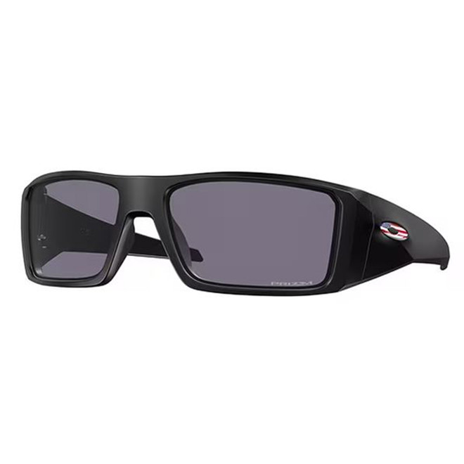 Oakley SI Heliostat Matte Black USA Flag Frame PRIZM Gray Lenses