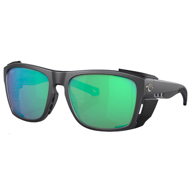 Costa King Tide 6 Black Pearl Frame Green Mirror Polarized Glass Lenses