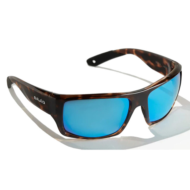 Bajio Nato Sunglasses Dark Tortoise Gloss Frame / Blue Glass Lens