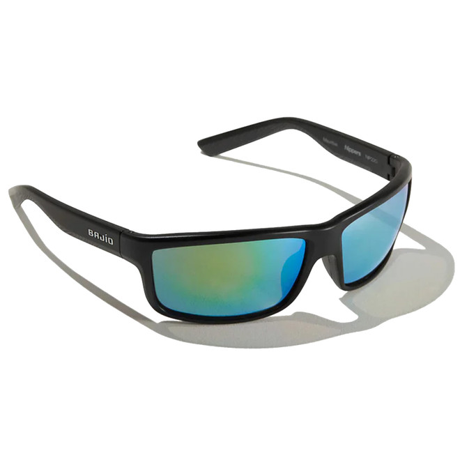 Bajio Nippers Sunglasses Matte Black frame / Green Polycarbonate Lens