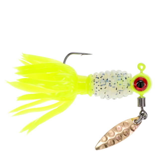 Strike King Sausage Head Spins pre-rigged Crappie Thunder 1/16 Monkey Shine