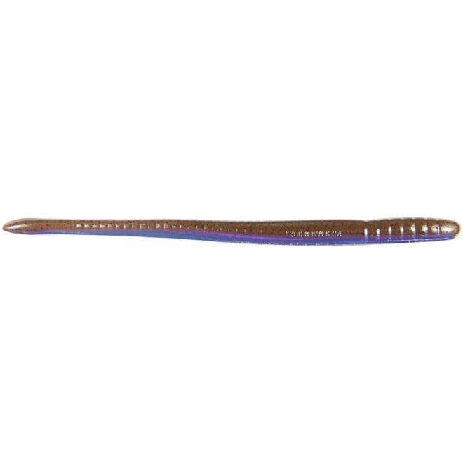 Roboworm SF-A46P Straight Tail Fat Worm 6 in. Prizm Kraw