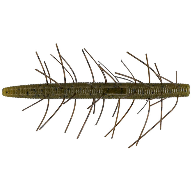 Yamamoto Fuzzy Senko 4" Green Pumpkin Black Fleck