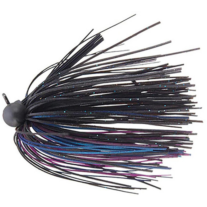 Queen Tackle Tungsten Finesse Peanut Football Jig 1/4 Oz Black Magic Special