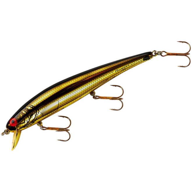 Bomber B15 Long A 4 1/2 inch Suspending Jerkbait Gold Chartreuse/Black Back